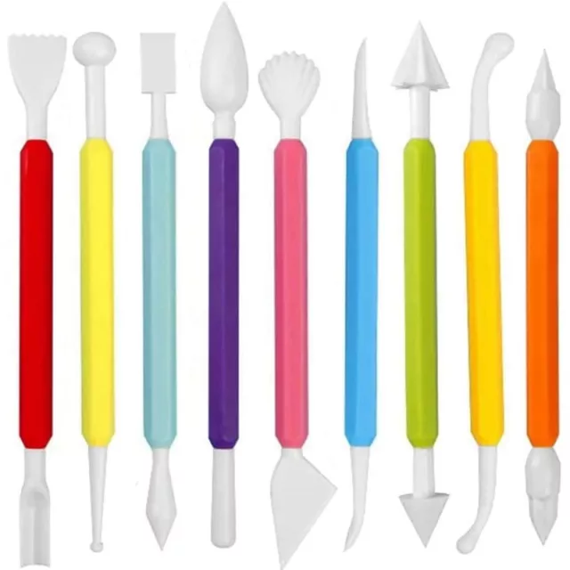 Ensemble D'Outils de Modelage de Fondant de 9 PièCes, Pâte pour la DéCorati7456