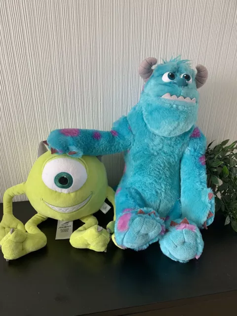 Disney Pixar Monsters Inc Talking Sully And Mike Plush Bundle