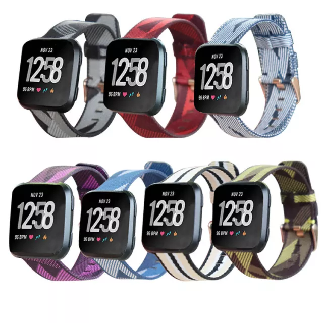 Replacement Woven Nylon Watch Band Strap Band For Fitbit Versa 4/3/Sense 2 1 UK