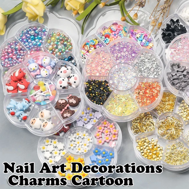 papillon perle Sucette mignonne Décorations Nail Art Mélanger les couleurs