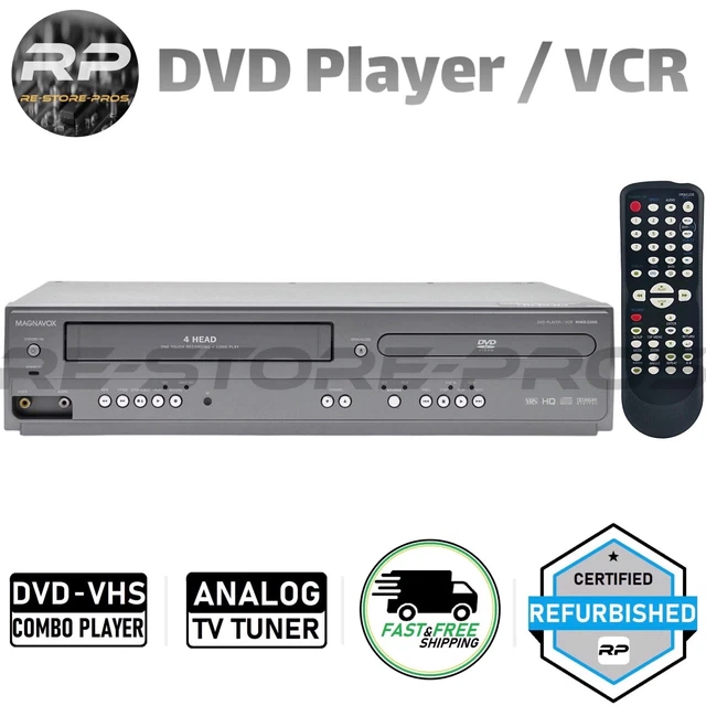 MAGNAVOX MWD2206 DVD VCR Combo Player VHS HiFi Stereo Analog TV Tuner