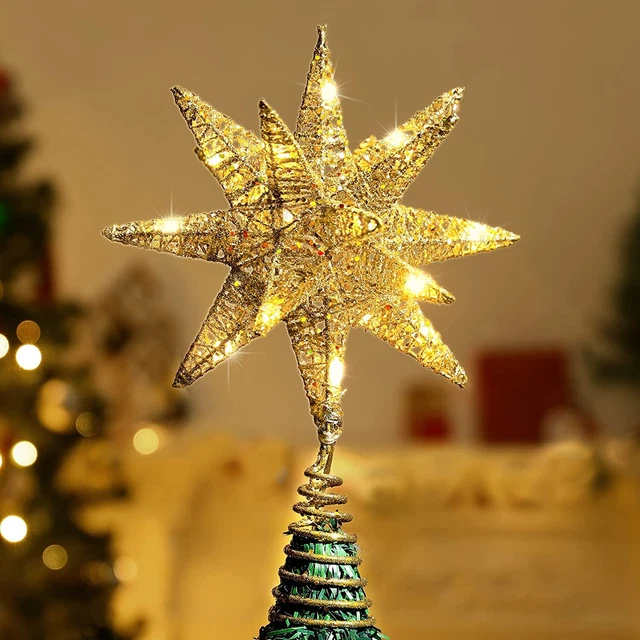ETOILE SAPIN DE Noel Treetop Cimier de Sapin de Noël Lampe LED Arbre