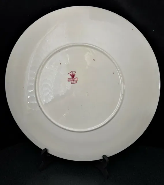 Masons England Vista Pink 15 1/2" Chop Plate Round Platter No Trim Smooth Edge 2