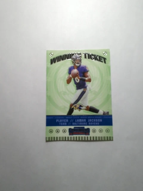 2020 Panini Contenders - Winning Ticket Silver #WT4 Lamar Jackson /149