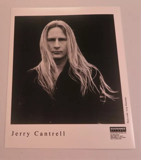 Jerry Cantrell - 8x10 Record Company publicity Photo Alice in Chains