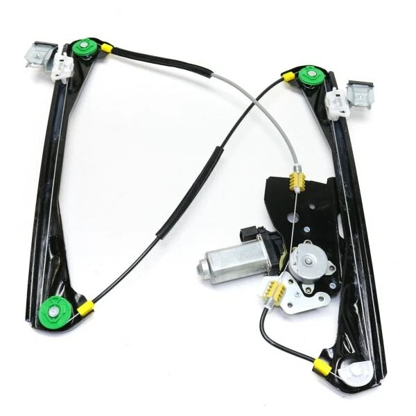 Front, Power Window Regulator, With Motor, 2-Prong Connector For 00-02 S-TYPE