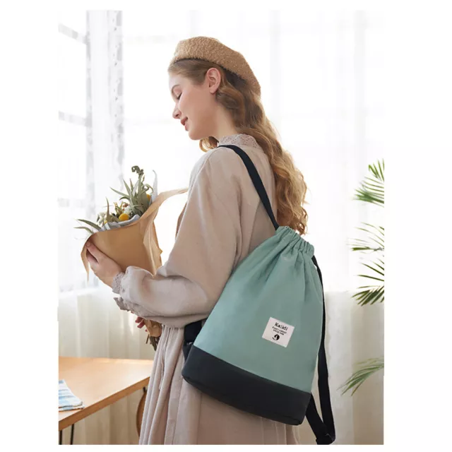 KALIDI Kordelzug Turnbeutel Daypack Gymsack Gym Bag Beutel Sportbeutel Rucksack 9