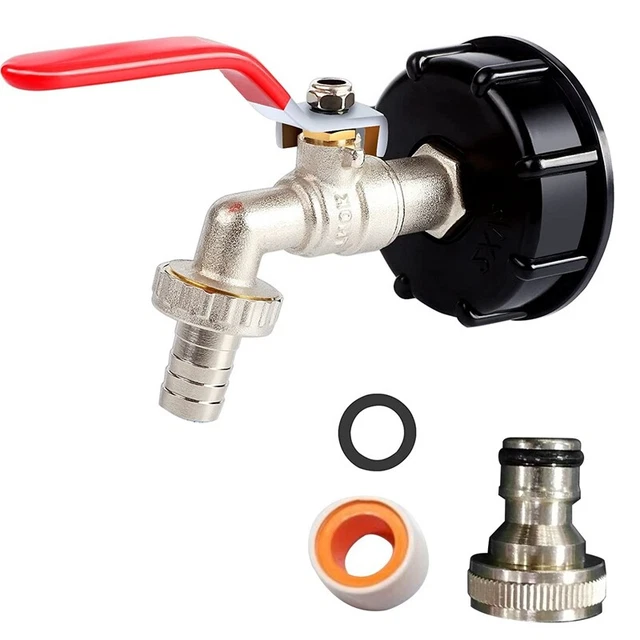 IBC KUGELAUSLAUFHAHN 1/2&ADAPTER S60X6 Tank 1000L Tank Regenwasser Container Neu EUR 21,39 IBC KUGELAUSLAUFHAHN 1/2&ADAPTER S60X6 Tank 1000L Tank Regenwasser Container Neu EUR 21,39