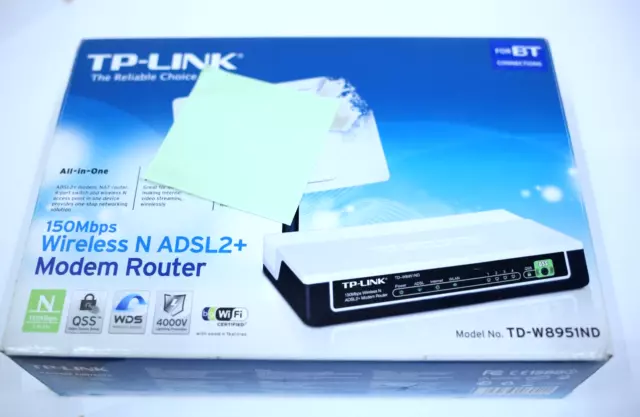 TP-Link TD-W8951ND 150mbps Wireless N ADSL+ Modem Router