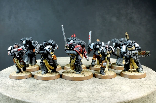 WARHAMMER 40K BLACK Templars Space Marines Primaris Crusader Squad ...