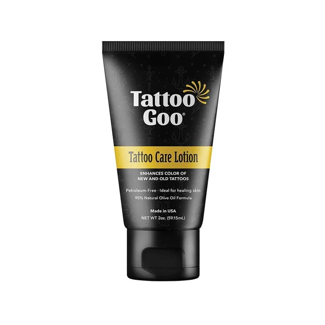 Tattoo Goo Aftercare Lotion Soothing, Color Brightening Skin Moisturizer - He...