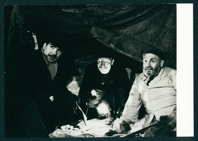Fotografie Schauspieler Götz George, Otto Sander & Rolf Hoppe, Filmszene Der Br