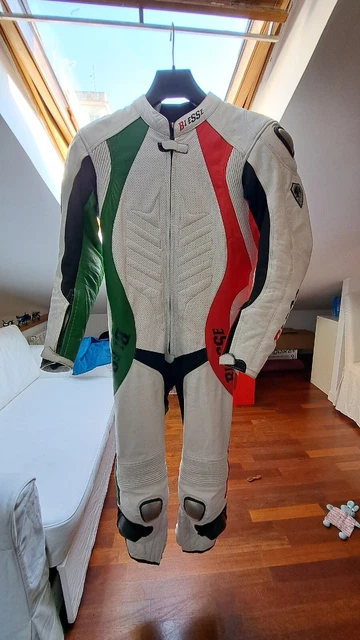 TUTA MOTO IN PELLE INTERA ESTIVA Taglia L