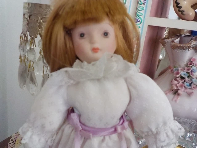 Russ Fairy Tale Dolls Cinderella Porcelain Doll With Stand # 1704