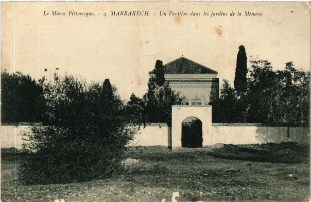 CPA AK MARRAKECH - Un Pavillon dans les jardins de la Ménara MAROC (669256)