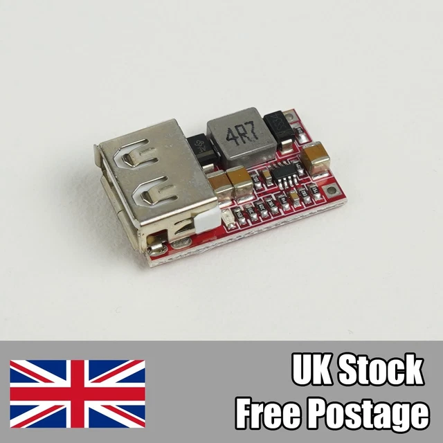 DC 12V To 9V/5V/6V 3A Step-Down Converter - Mini USB Power Adapter For Car, RV, DIY Projects