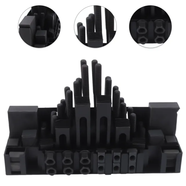 58 x Clamping Kit Set for Drilling Milling Machine T-Slots Step Block Clamping