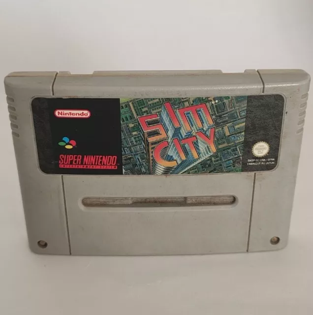 SIM CITY Super Nintendo SNES cartuccia PAL Fra
