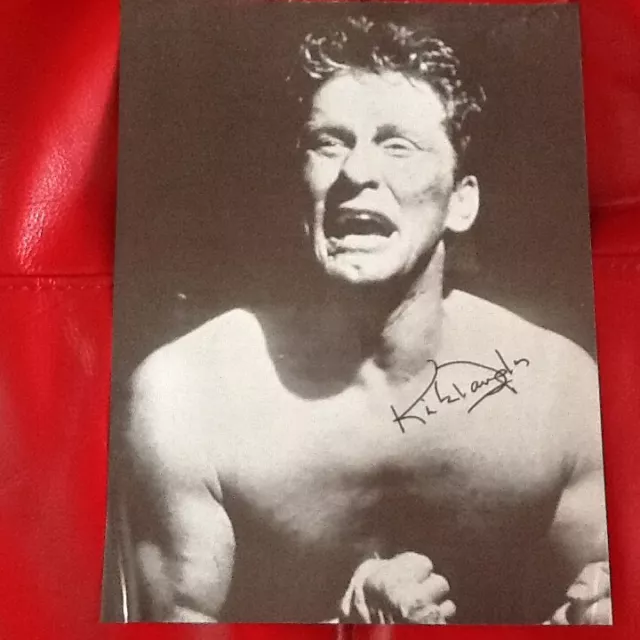 Kirk Douglas SIGNED Photo Movie Actor Spartacus Lust for Life Bad & Beautiful