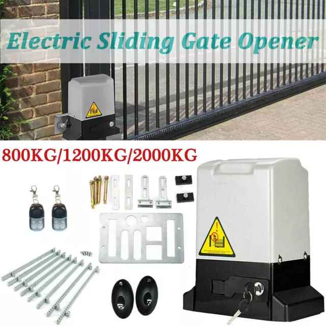 800KG/1200KG/2000KG Electric Sliding Gate Opener Motor Door Opener Security Kit