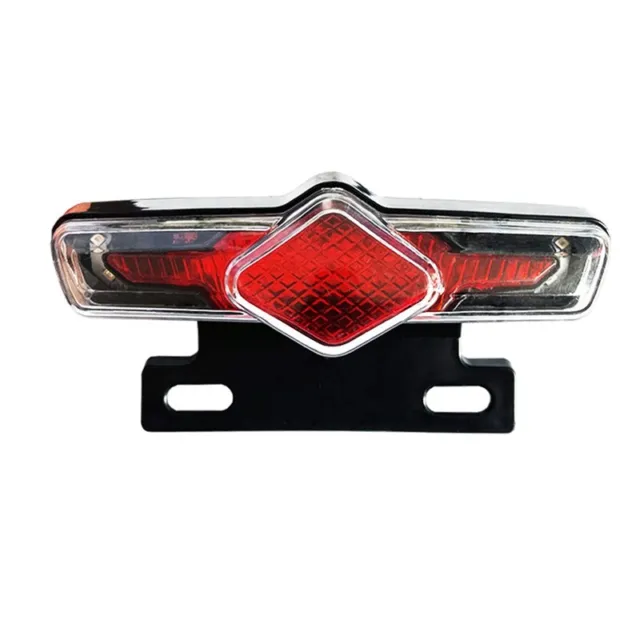 Ebike Rear LED Tail Light 36V-60V Safety Warning Lamp for Electric Bicycle Q3W6