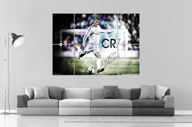 Cristiano Ronaldo Football CR7 Wall Art Poster Great Format A0 Wide Print Rugs