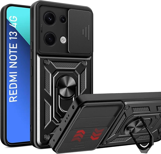 Coque Xiaomi Redmi Note 13 4G Ou 5G Armure Raptor Noire. Compatible