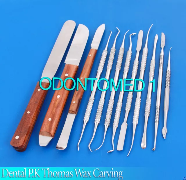 Dental Laboratory Technician Kit P.k Thomas Wax Carving Plaster Knife Spatula