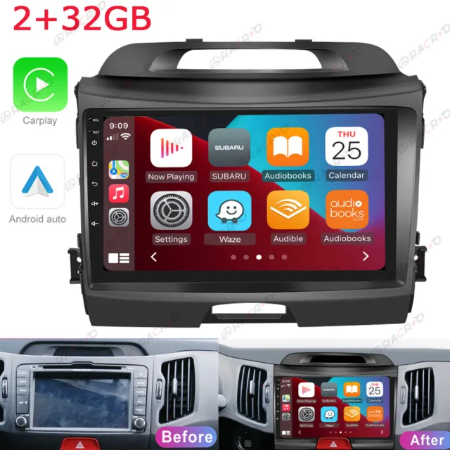 9" Autoradio Für Kia sportage 2010-2016 Android 13 Carplay GPS Navi WIFI BT RDS