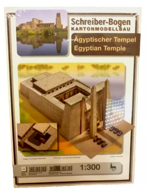 + KARTONMODELL  Ägyptischer Tempel - Ägypten -  SCHREIBER-BOGEN 711