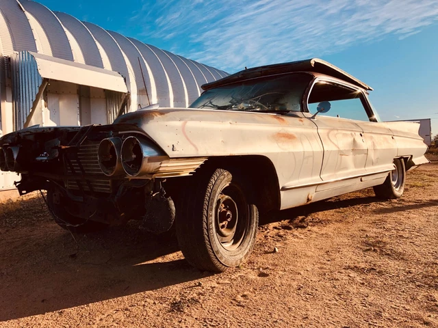 1961 Cadillac 4-Window Flat Top Short Deck Sedan DeVille Parts Car 4,847 Built 2