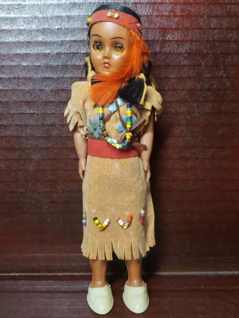 Native American Mother Doll Figurine Hand Made Vintage