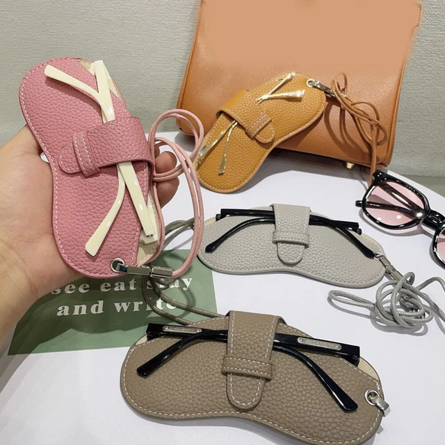 Lot De 4 Pochettes Lunettes En Cuir PU - Étui Souple Portable - Anti-rayures - Avec Chiffon Nettoyage