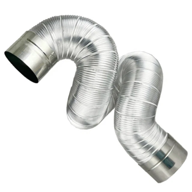 Gomito Per Tubo Camino 90° In Acciaio Inox 60 Mm – 2 Pezzi, Adatto Per Stufe A Legna, Campeggio E Tende Isolate - 2