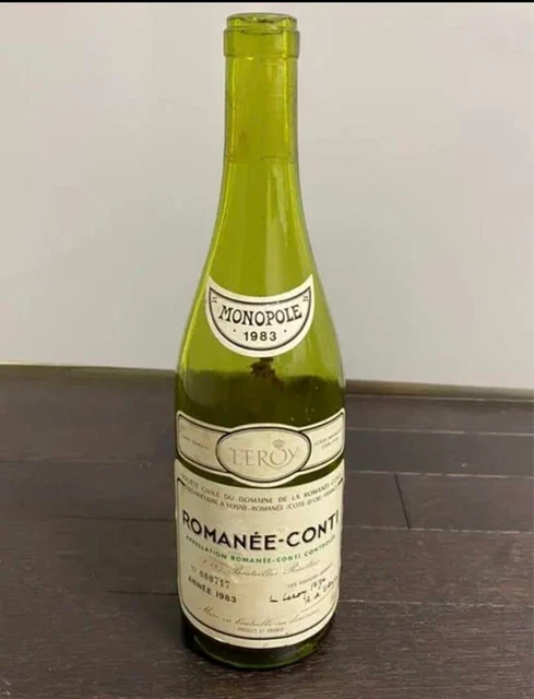 Empty bottle RomaneeConti 1983 RomaneeConti MONOPOLE