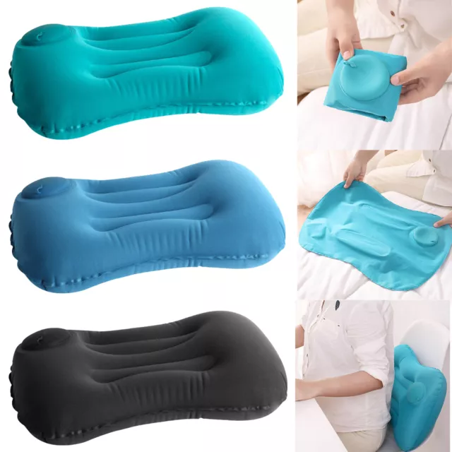 Inflatable Camping Pillow Travel Cushion Back Neck Support Pillows Comfortable