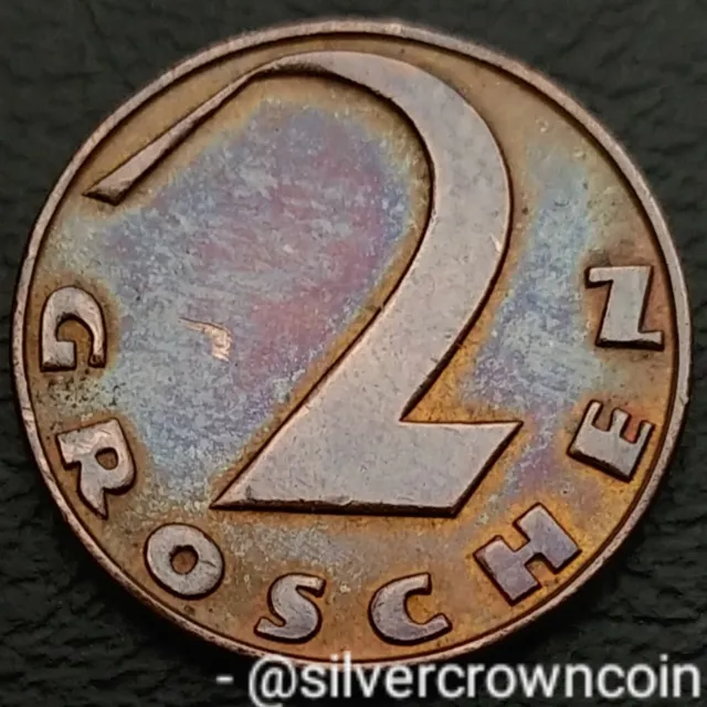 Austria 2 Groschen 1926. KM#2837. Two Cents coin. Thick cross. H