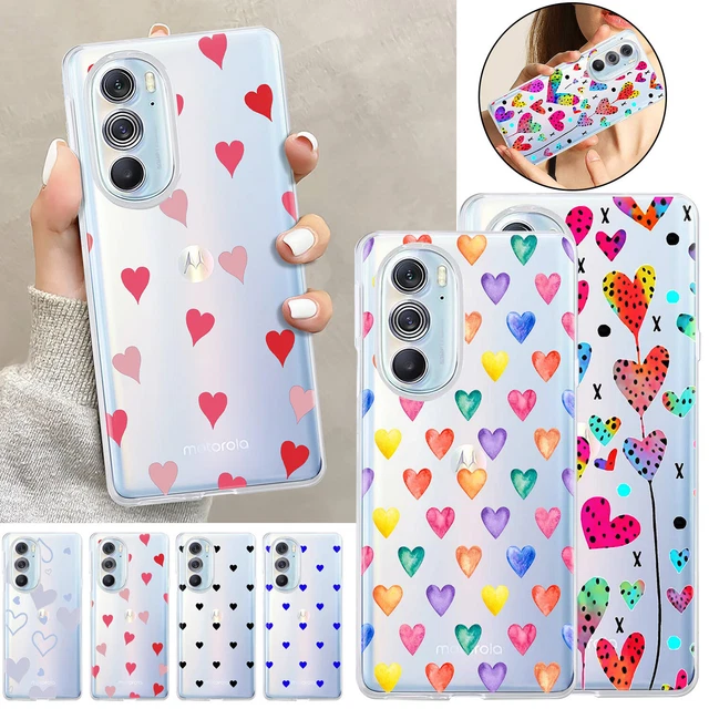 WOBURN Cover Per Motorola Moto G13 - Custodia TPU Sfumata Rosa E Verde, Morbida Antiurto E Leggera - 2