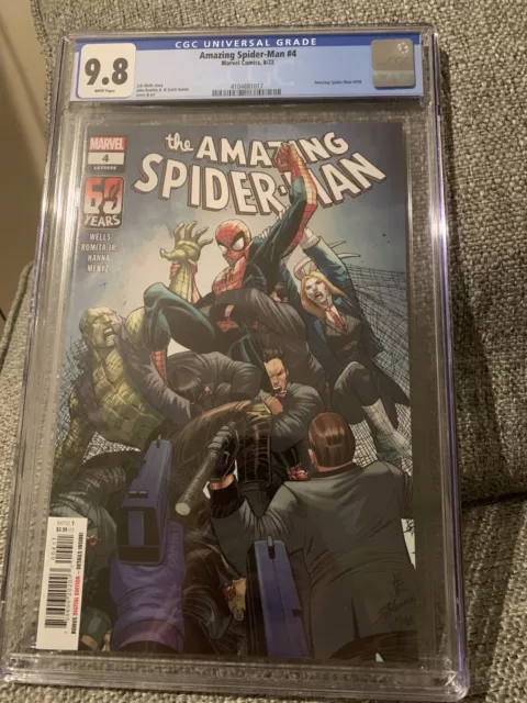 Amazing Spider-Man #4 CGC 9.8 John Romita Jr. Cover A Marvel 2022