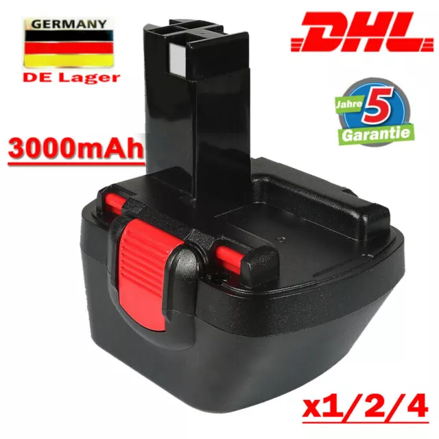 3000mAh 12V Ersatzakku Für Bosch BAT043 BAT045 2607335262 12VE-2 GSR 12-2 PSR DE