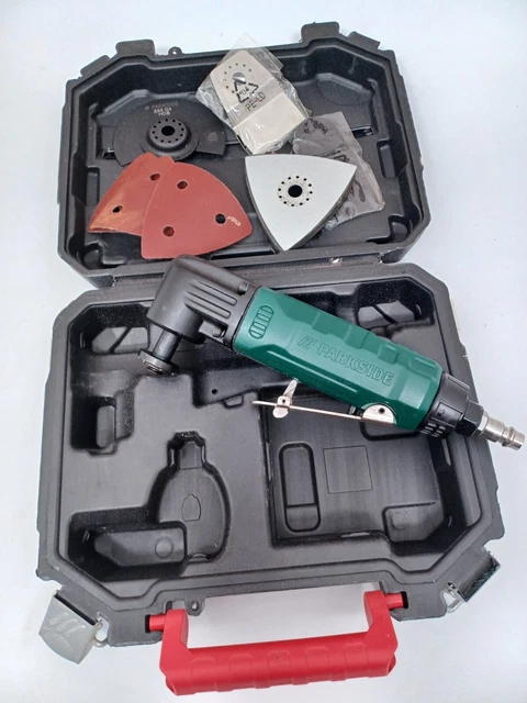 Estuche rígido y accesorios incluidos herramienta multipropósito Parkside Air PDMFW 15 A1