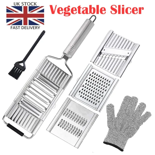 Multi-Purpose Vegetable Slicer Cheese Grater Cutter Stainless Steel Peeler Set