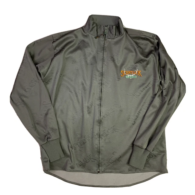Scent Lok Light Hunting Jacket Men’s M Spell Out Full Zip #1110 Polyester