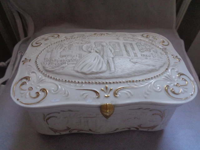 Boîte à Bijoux Vintage Pierrot – Déco Rétro Romantique – Sans Marque