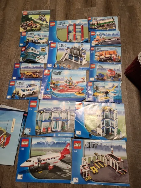 LOT OF LEGO CITY INSTRUCTION MANUALS Sets Manuals In Various Condition
