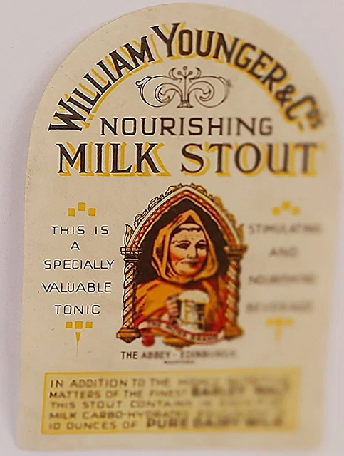 Larger Younger Nourishing Milk Stout bottle label