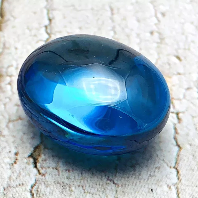 Leklai Toffy Buddha Naga Eye Healing Stone Crystal Blue Lucky Thai Amulet #7406 3