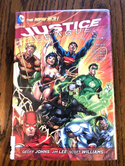 Justice League Volume 1 Origin The New 52 Dc Comics Graphic Novel 2012 Hardcover