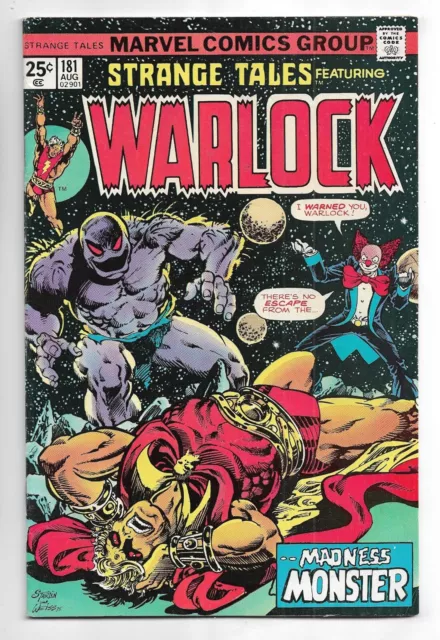 Strange Tales #181 Marvel Comics 1975 Jim Starlin art / Warlock / Gamora