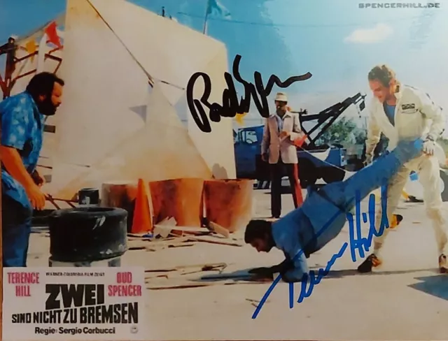 Autogramm Autograph Bud Spencer Terence Hill